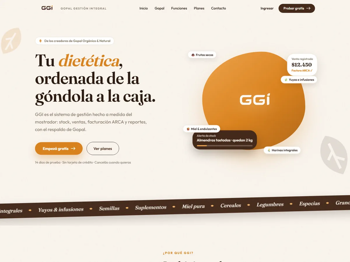 GGI · Gopal. — Product · SaaS